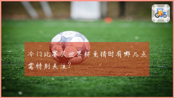 冷门比赛买世界杯竞猜时有哪几点需特别关注？